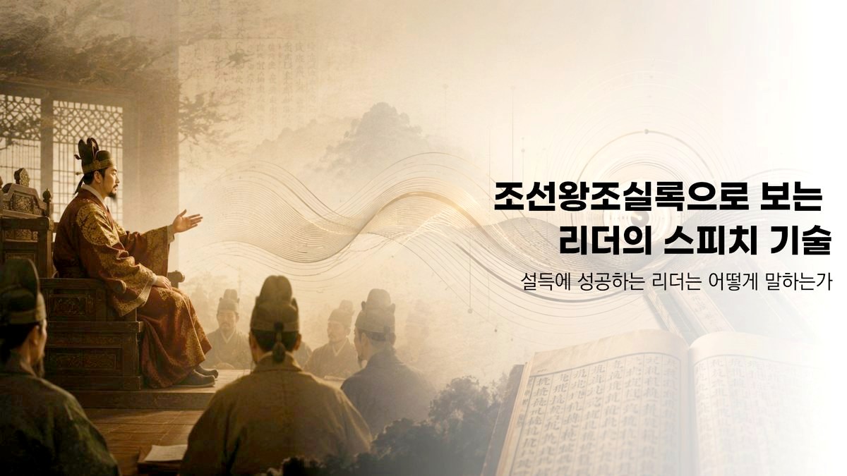 조선왕조실록으로 보는 리더의 스피치 강의